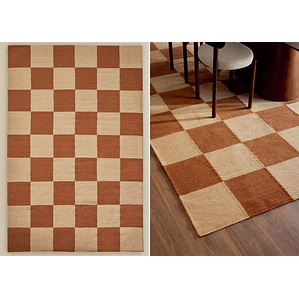 Alfombra rectangular 200x300 cm en lana y algodón Zenda