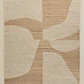 Alfombra rectangular 200x300 cm en yute y algodón colores naturales Yara - Miniatura 1