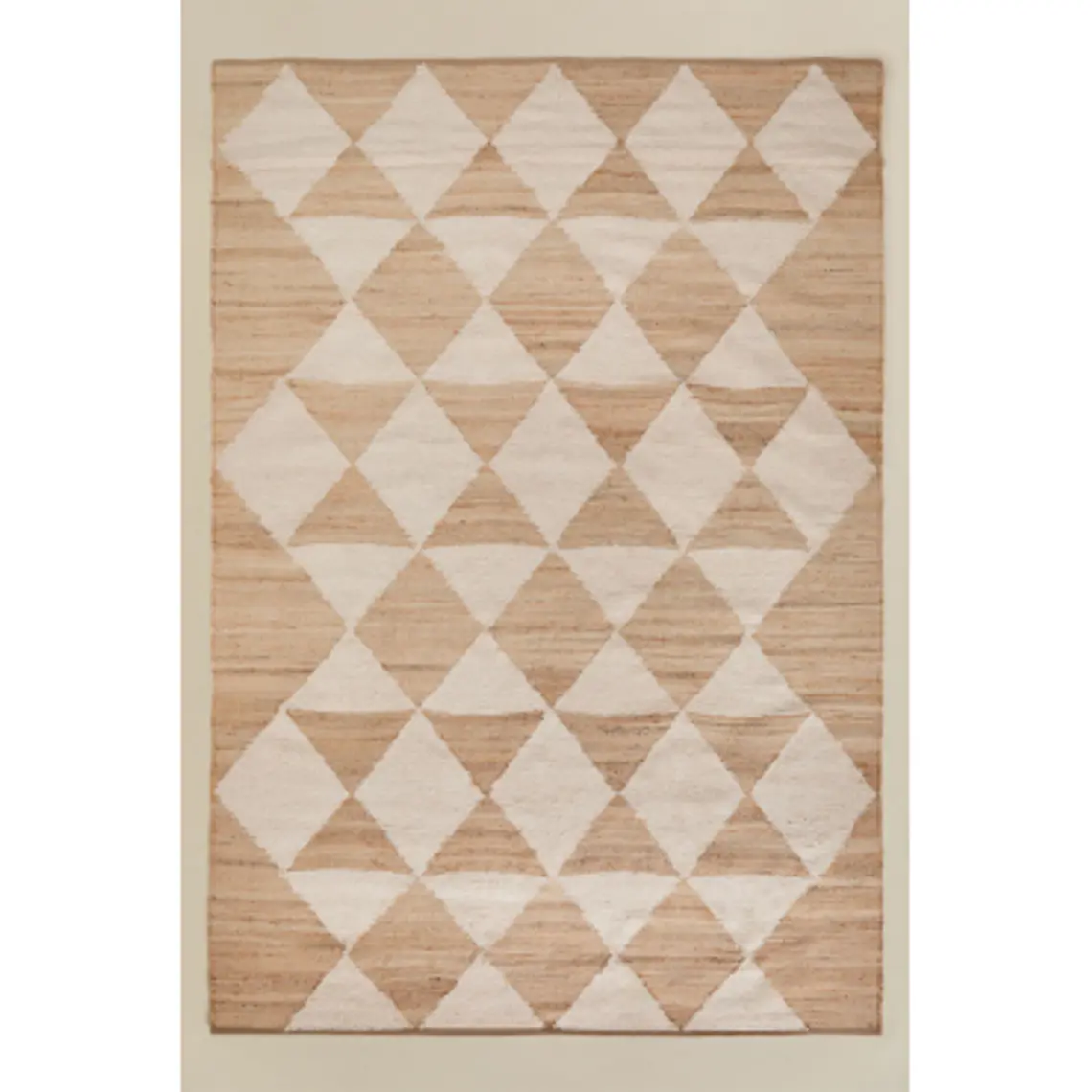 Alfombra rectangular 200x300 cm en yute y algodón Cora 5