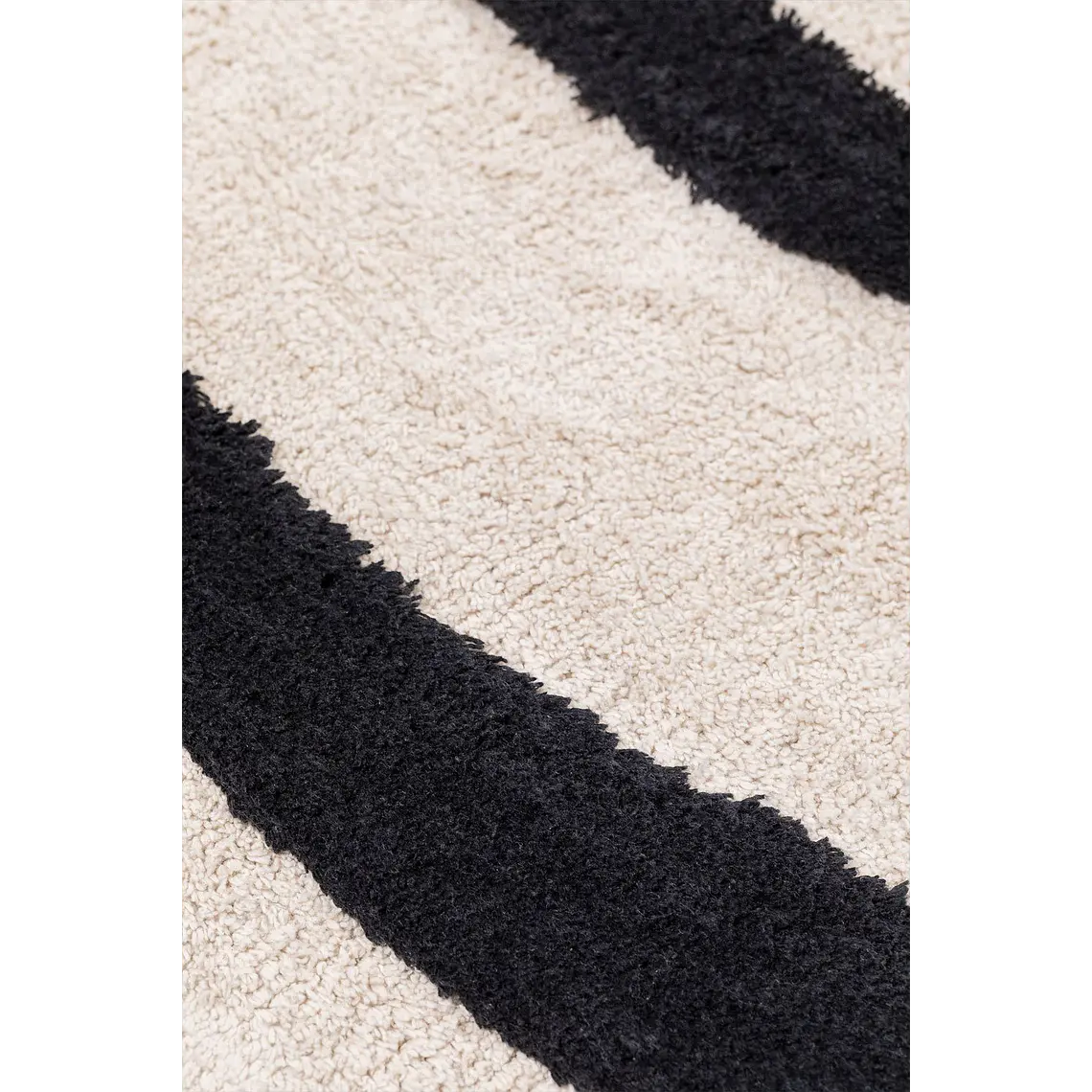 Alfombra rectangular 205x310 cm en algodón beige crema Ilena 4