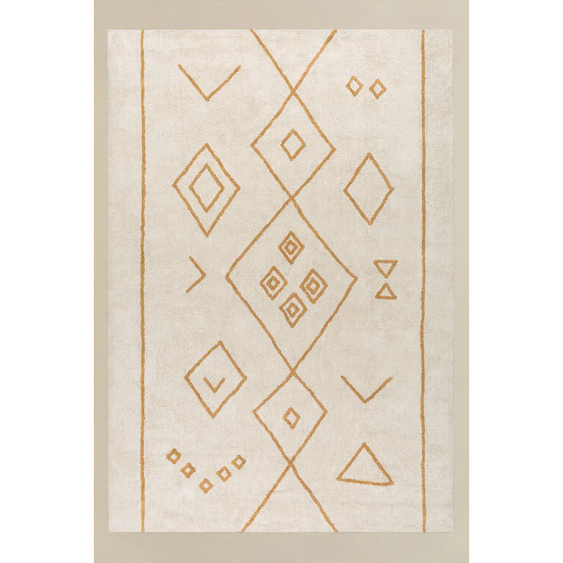 Alfombra rectangular 205x310 cm en algodón Gaia 1