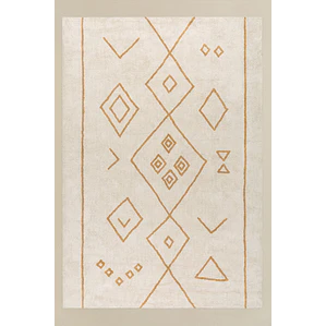 Alfombra rectangular 205x310 cm en algodón Gaia