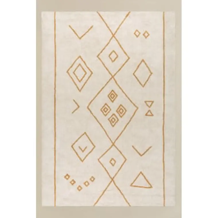 Alfombra rectangular 205x310 cm en algodón Gaia 5