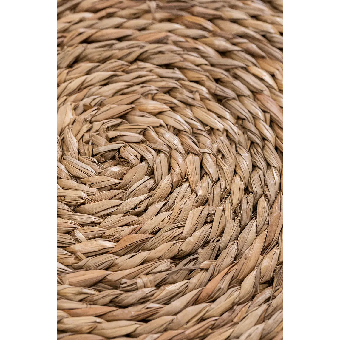 Alfombra redonda Ø145 cm en yute Amara 5