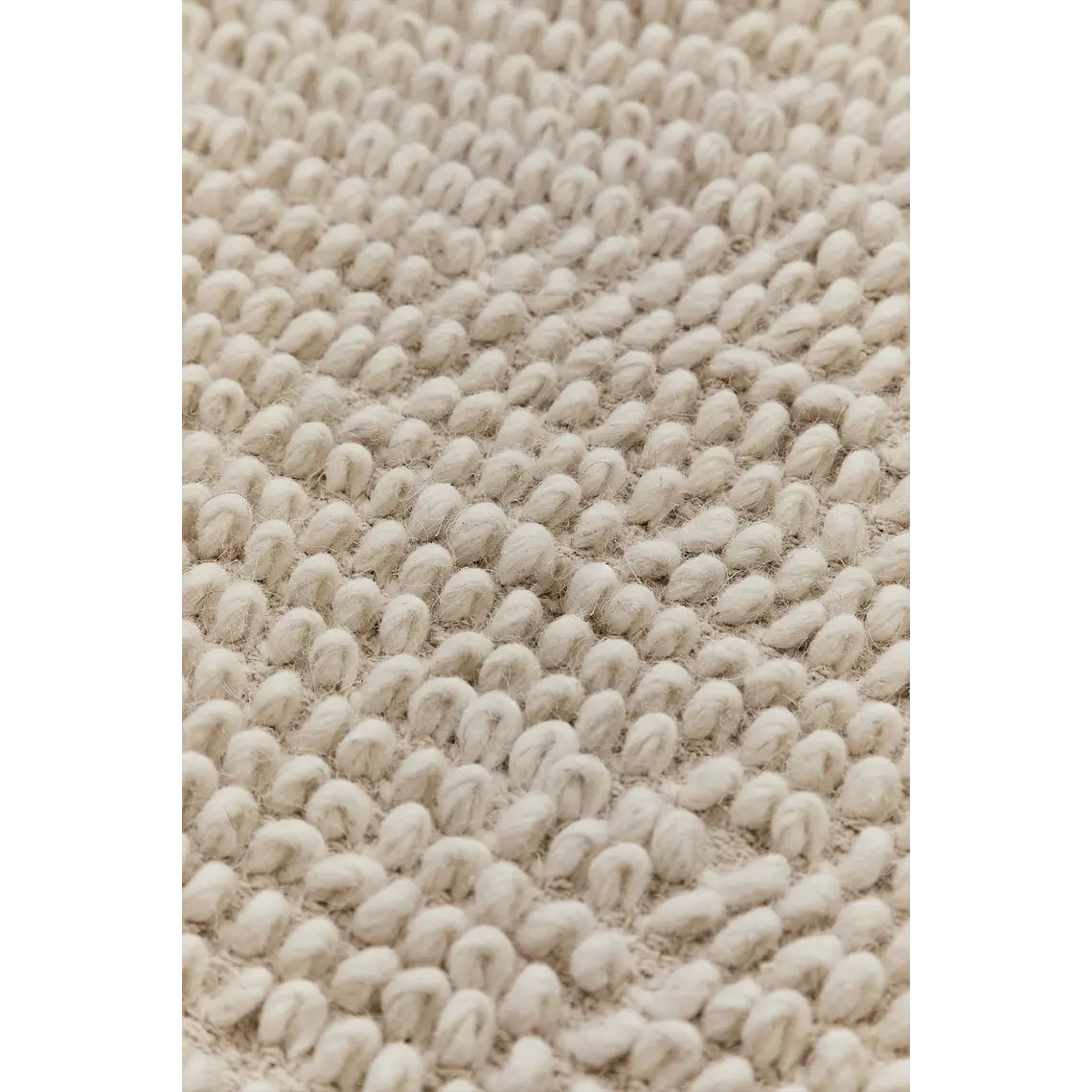 Alfombra redonda Ø200 cm en algodón beige lino Odesa 4