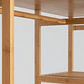 Armario abierto con estanterías en madera de bambú - Miniatura 7
