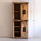 Armario con 2 puertas correderas en madera de mango - Miniatura 8