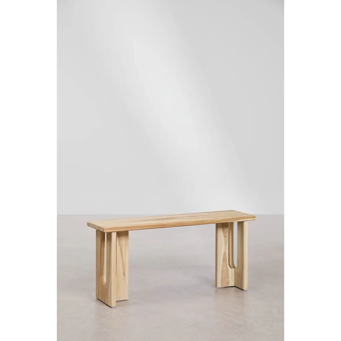 Banco de jardín 100 cm en madera de teca Perina 1