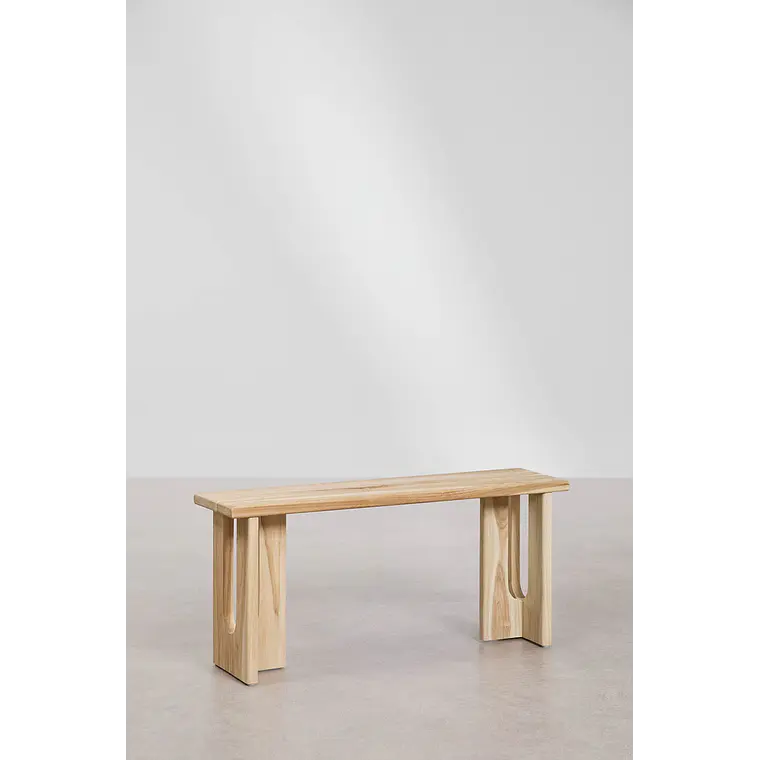 Banco de jardín 100 cm en madera de teca Perina 1