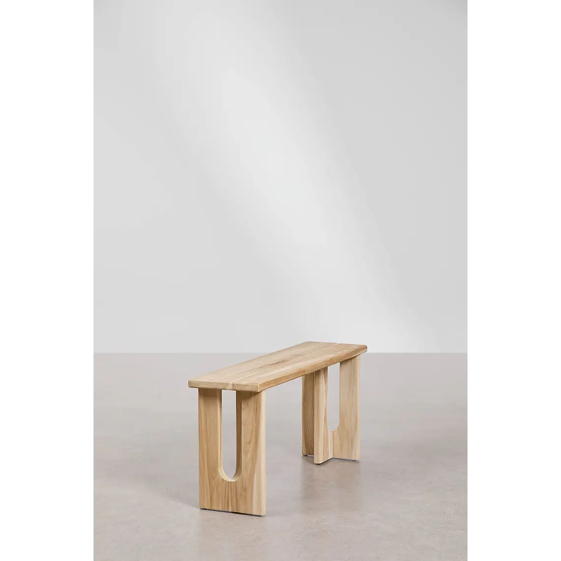 Banco de jardín 100 cm en madera de teca Perina 2