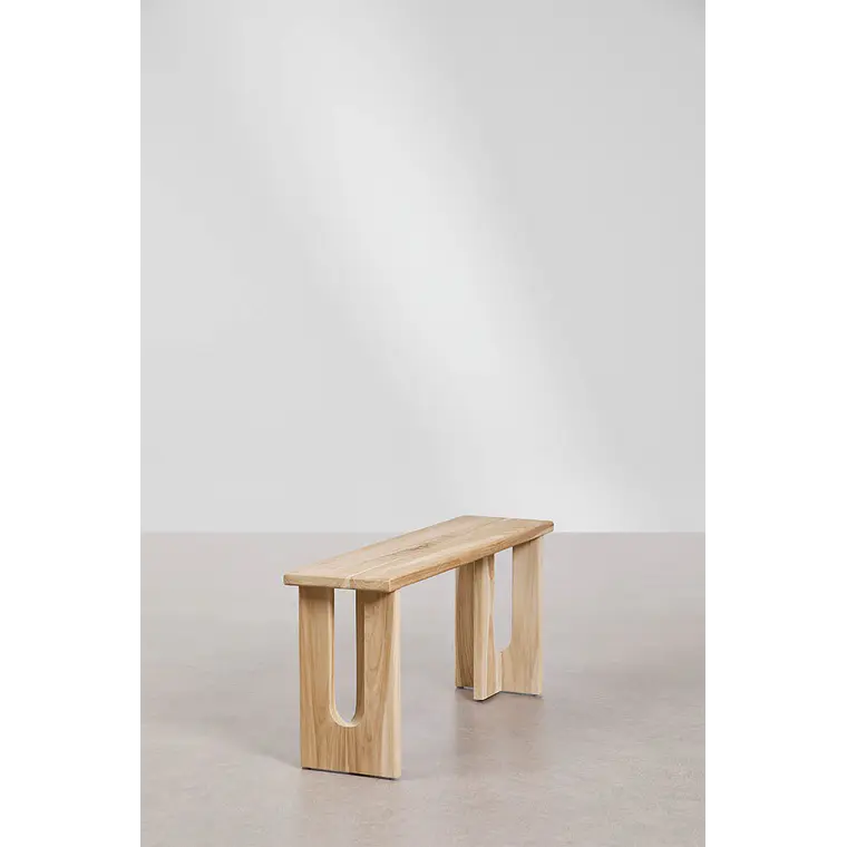 Banco de jardín 100 cm en madera de teca Perina 2