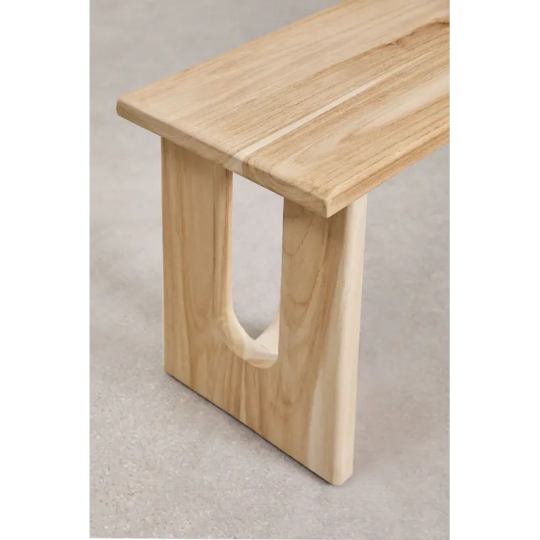 Banco de jardín 100 cm en madera de teca Perina 3