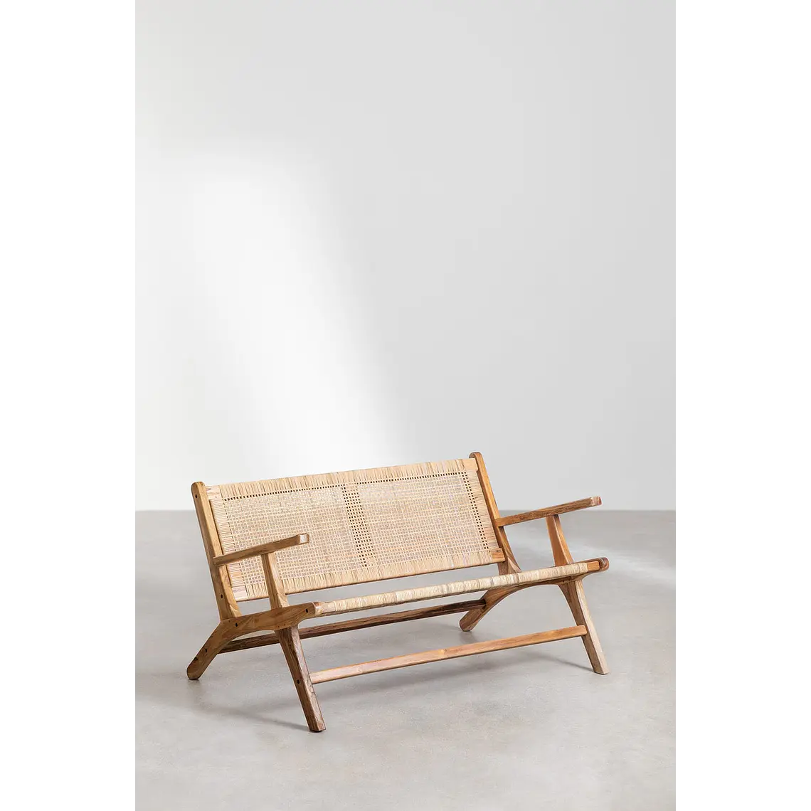 Banco de jardín 120 cm en madera de teca Mara 4