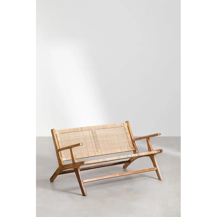 Banco de jardín 120 cm en madera de teca Mara 4