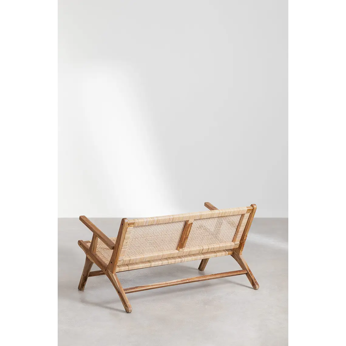 Banco de jardín 120 cm en madera de teca Mara 6