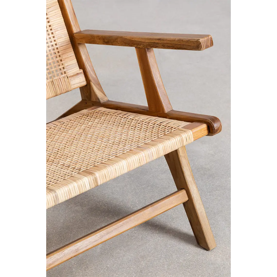 Banco de jardín 120 cm en madera de teca Mara 7