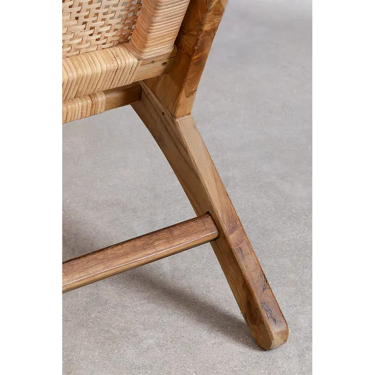 Banco de jardín 120 cm en madera de teca Mara 8