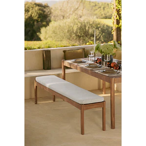 Banco de jardín 180 cm en madera de eucalipto Teria