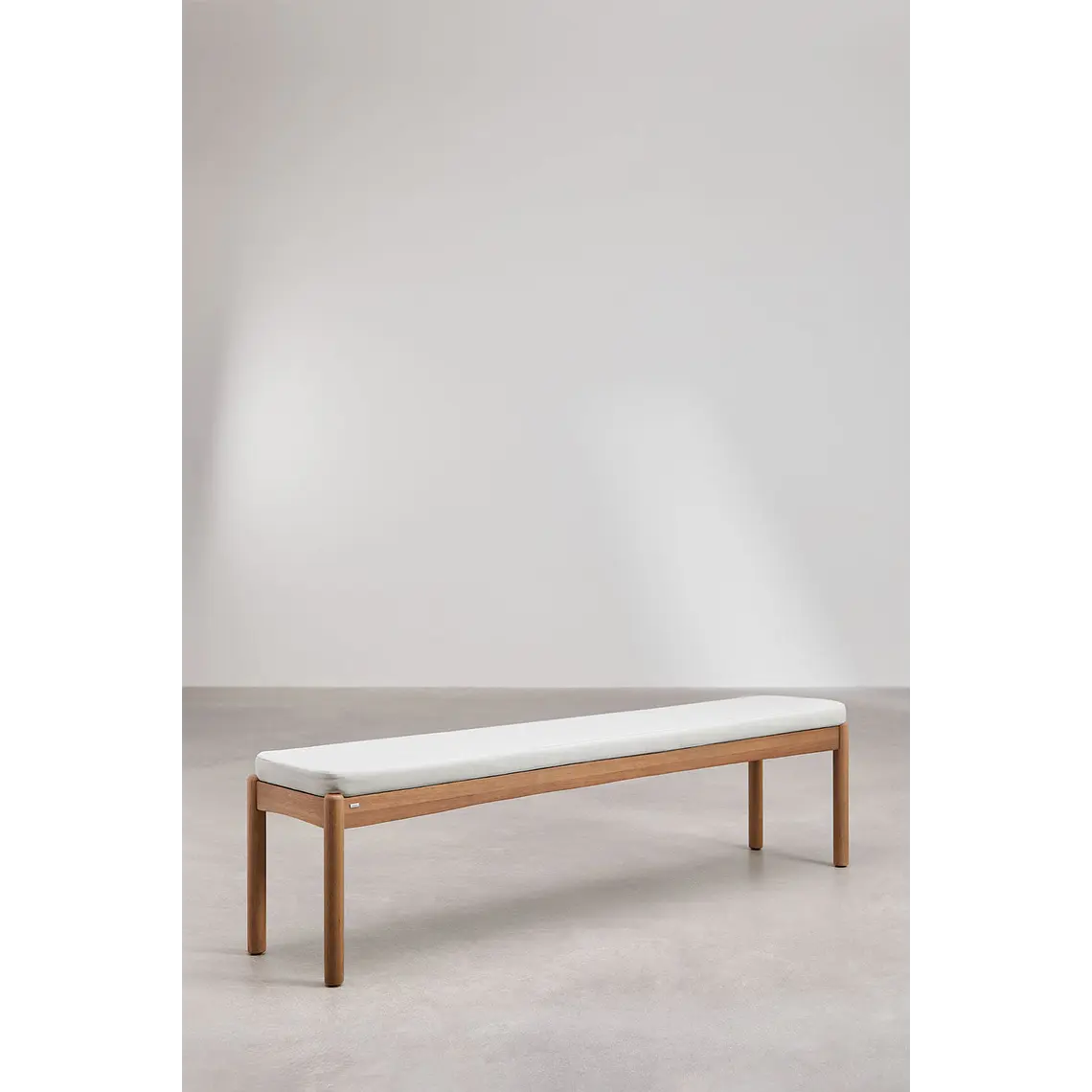 Banco de jardín 180 cm en madera de eucalipto Teria 2