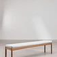 Banco de jardín 180 cm en madera de eucalipto Teria - Miniatura 2
