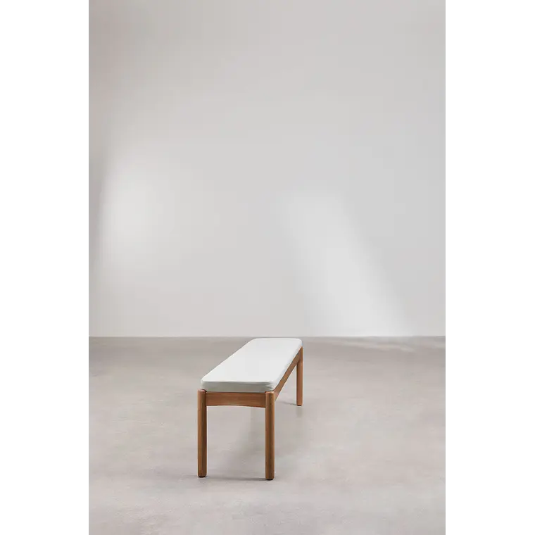 Banco de jardín 180 cm en madera de eucalipto Teria 3