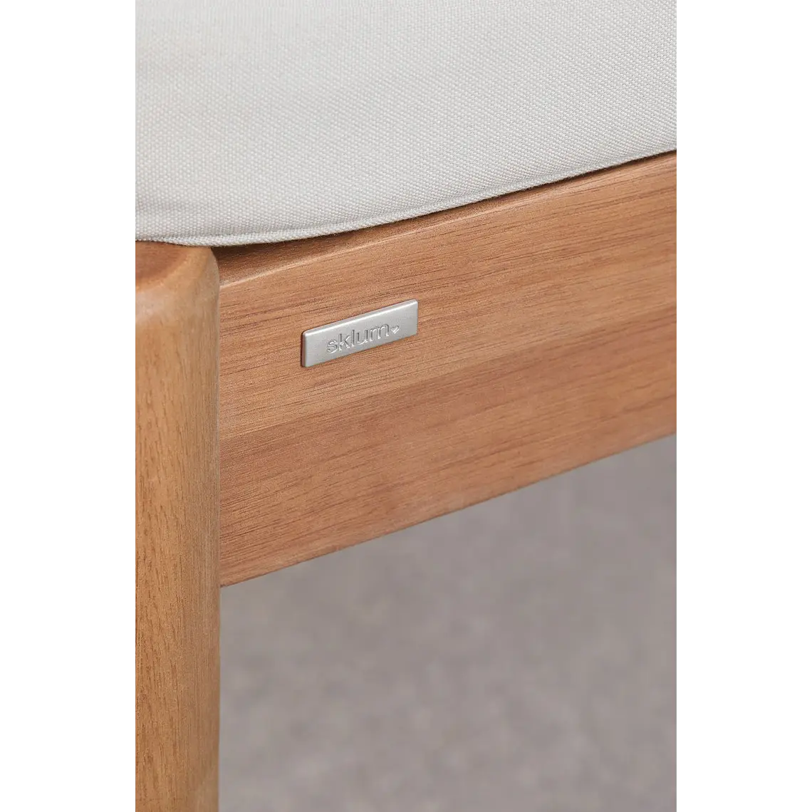 Banco de jardín 180 cm en madera de eucalipto Teria 5