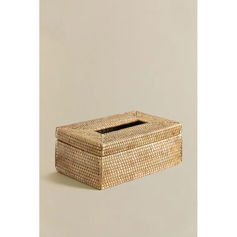 Caja de pañuelos en ratán Mela 2
