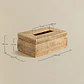 Caja de pañuelos en ratán Mela - Miniatura 7