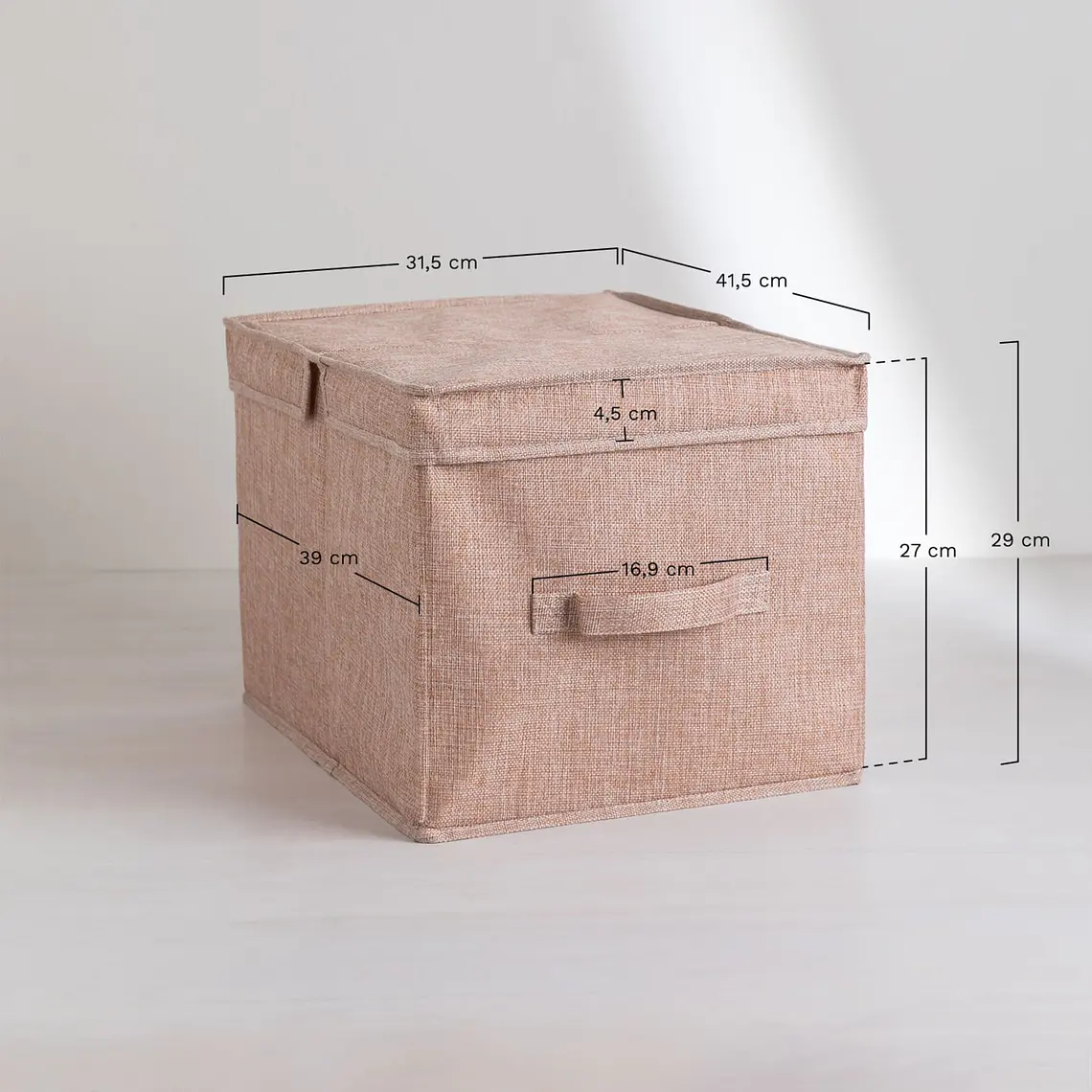 Caja organizadora textil con tapa Tessa 10