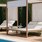 Cama balinesa reclinable en madera de eucalipto Talora - Miniatura 3
