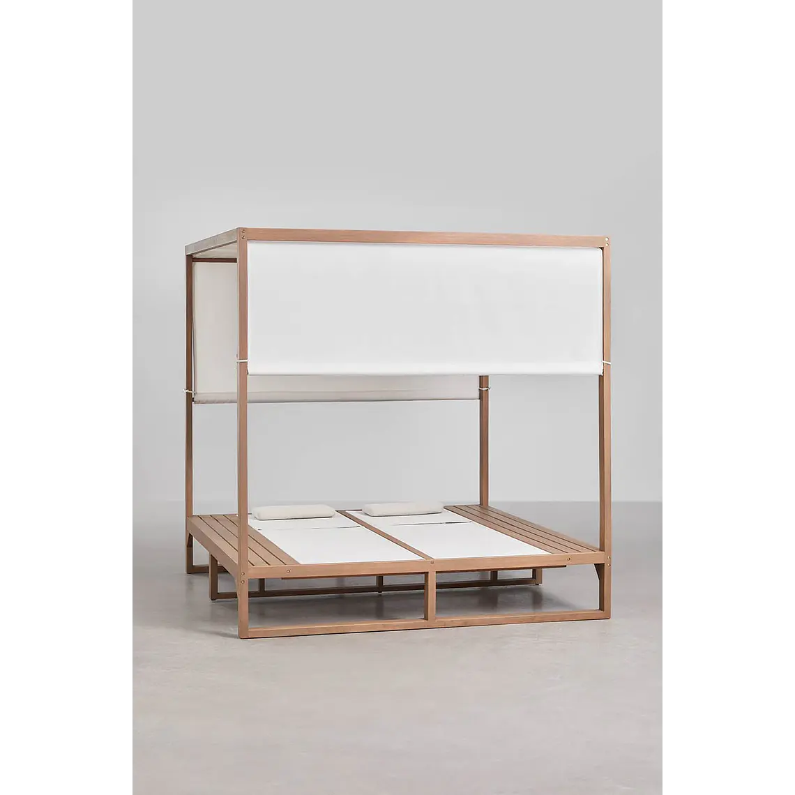 Cama balinesa reclinable en madera de eucalipto Talora 6
