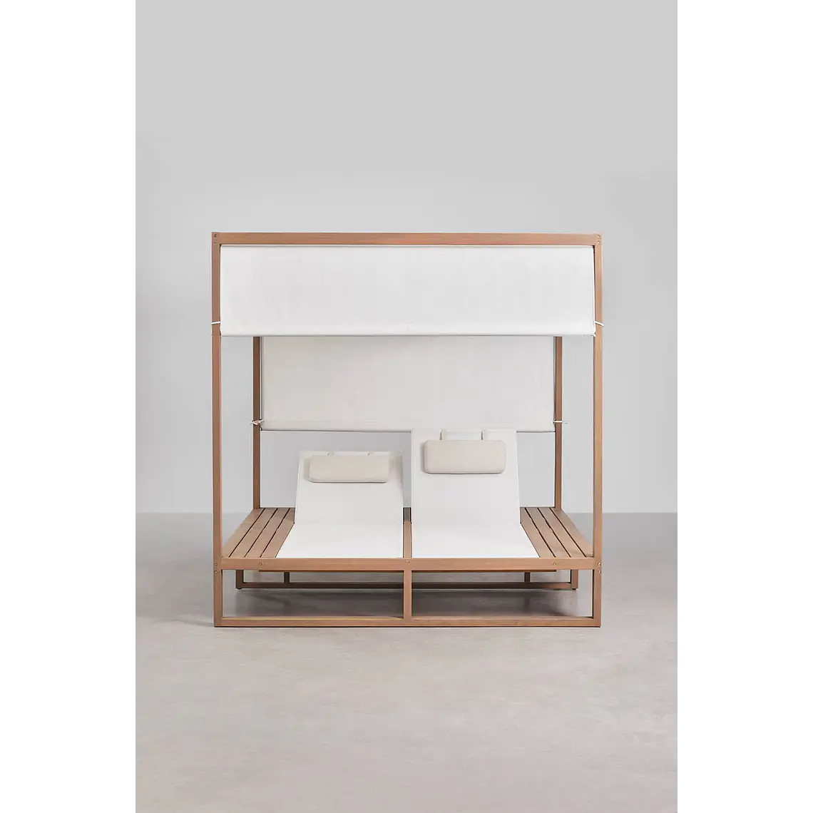 Cama balinesa reclinable en madera de eucalipto Talora 8