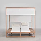Cama balinesa reclinable en madera de eucalipto Talora - Miniatura 8