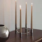 Candelabro de 4 brazos en acero Senda - Miniatura 1