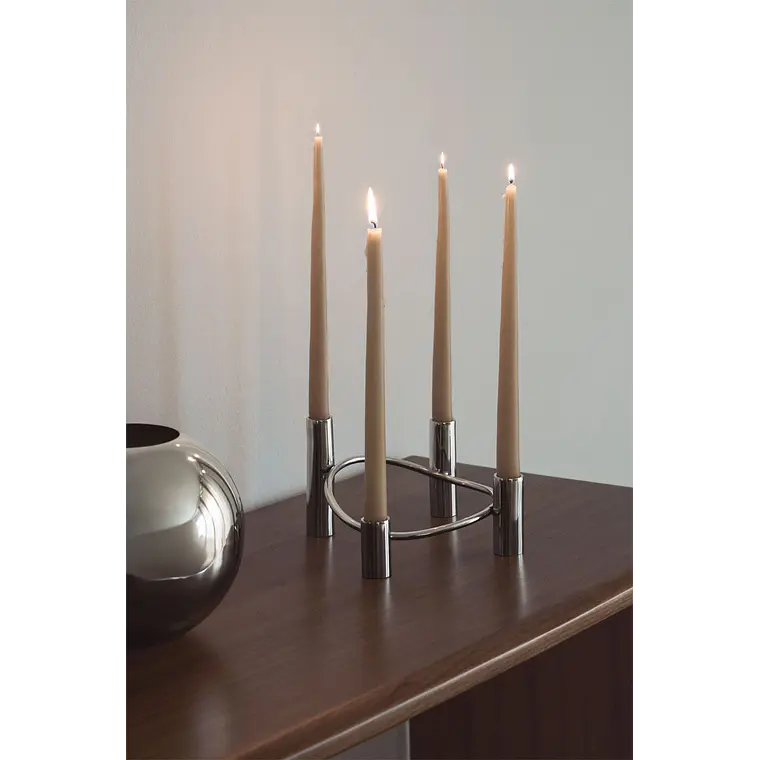 Candelabro de 4 brazos en acero Senda 2