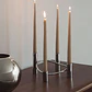 Candelabro de 4 brazos en acero Senda - Miniatura 2
