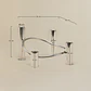 Candelabro de 4 brazos en acero Senda - Miniatura 7