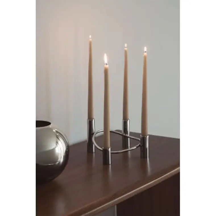 Candelabro de 4 brazos en acero Senda 8