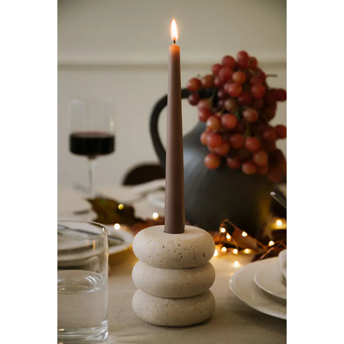 Candelabro en resina Orna 1