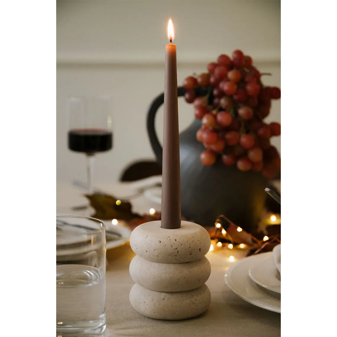 Candelabro en resina Orna 2