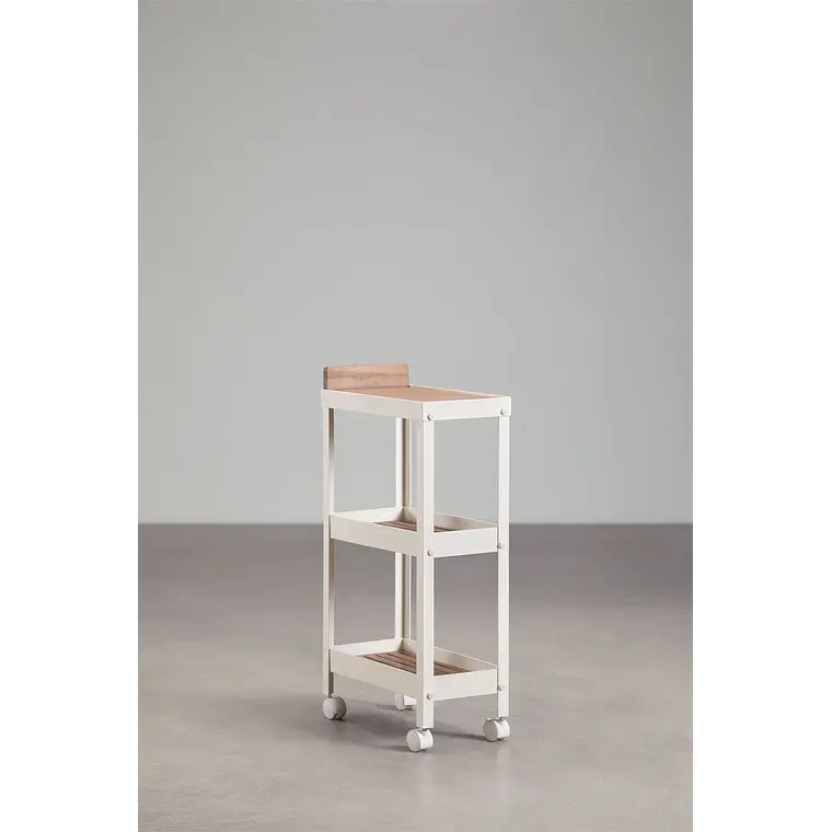 Carro para cocina modular de exterior en madera de acacia y aluminio Belina 3