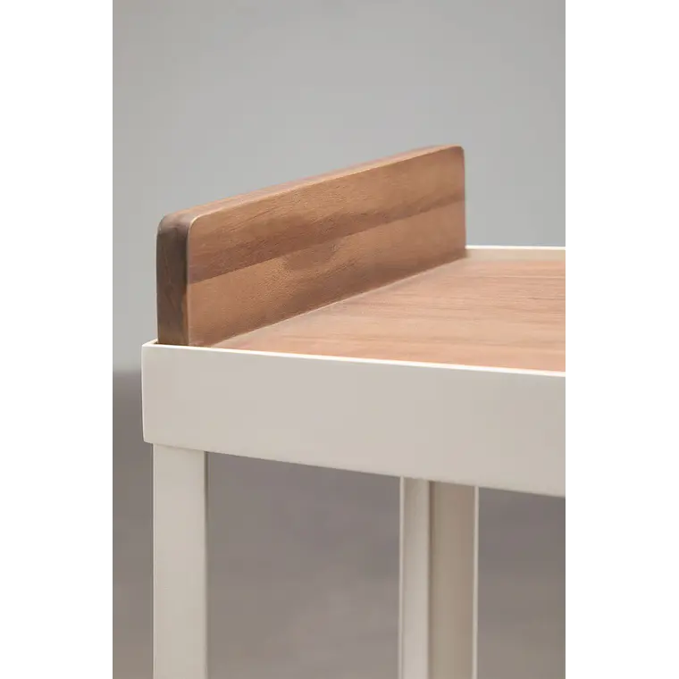 Carro para cocina modular de exterior en madera de acacia y aluminio Belina 5