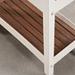 Carro para cocina modular de exterior en madera de acacia y aluminio Belina - Miniatura 6