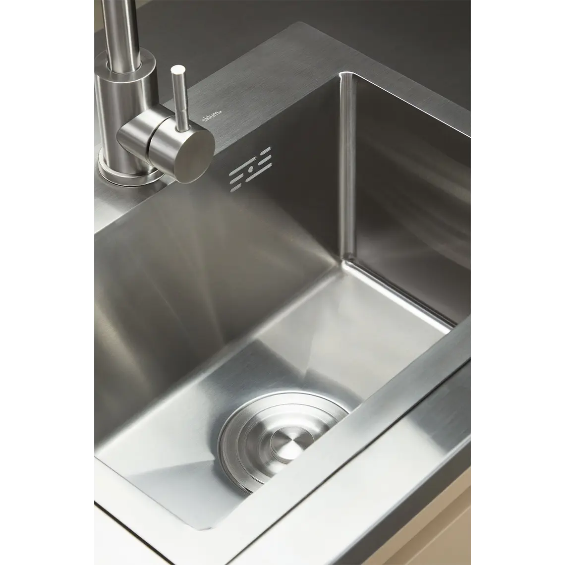 Cocina modular de exterior de 2 piezas con fregadero y almacenaje en acero Palina 3