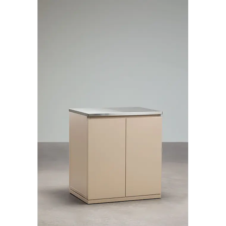 Cocina modular de exterior de 2 piezas con fregadero y almacenaje en acero Palina 6
