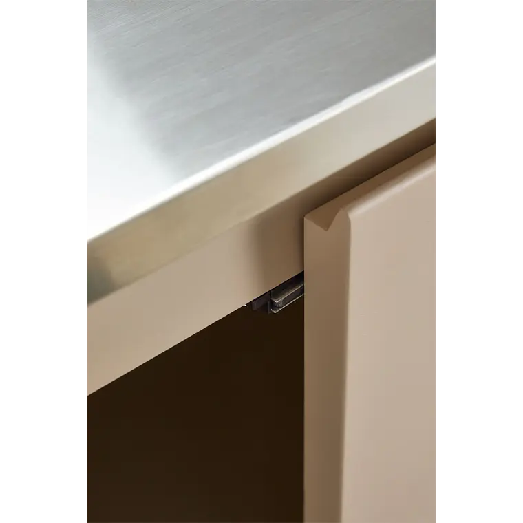 Cocina modular de exterior de 2 piezas con fregadero y almacenaje en acero Palina 7