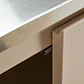 Cocina modular de exterior de 2 piezas con fregadero y almacenaje en acero Palina - Miniatura 7