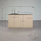Cocina modular de exterior de 2 piezas con fregadero y almacenaje en acero Palina - Miniatura 9