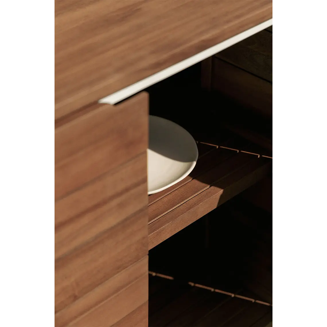 Cocina modular de exterior de 6 piezas con fregadero y almacenaje en madera de acacia Orlina 2