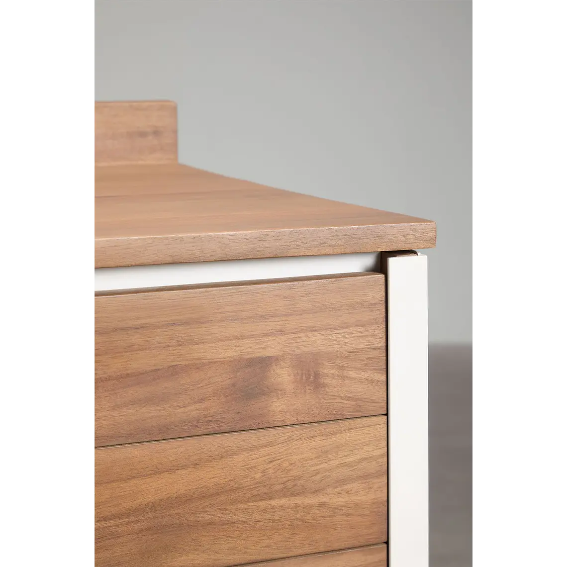 Cocina modular de exterior de 6 piezas con fregadero y almacenaje en madera de acacia Orlina 4